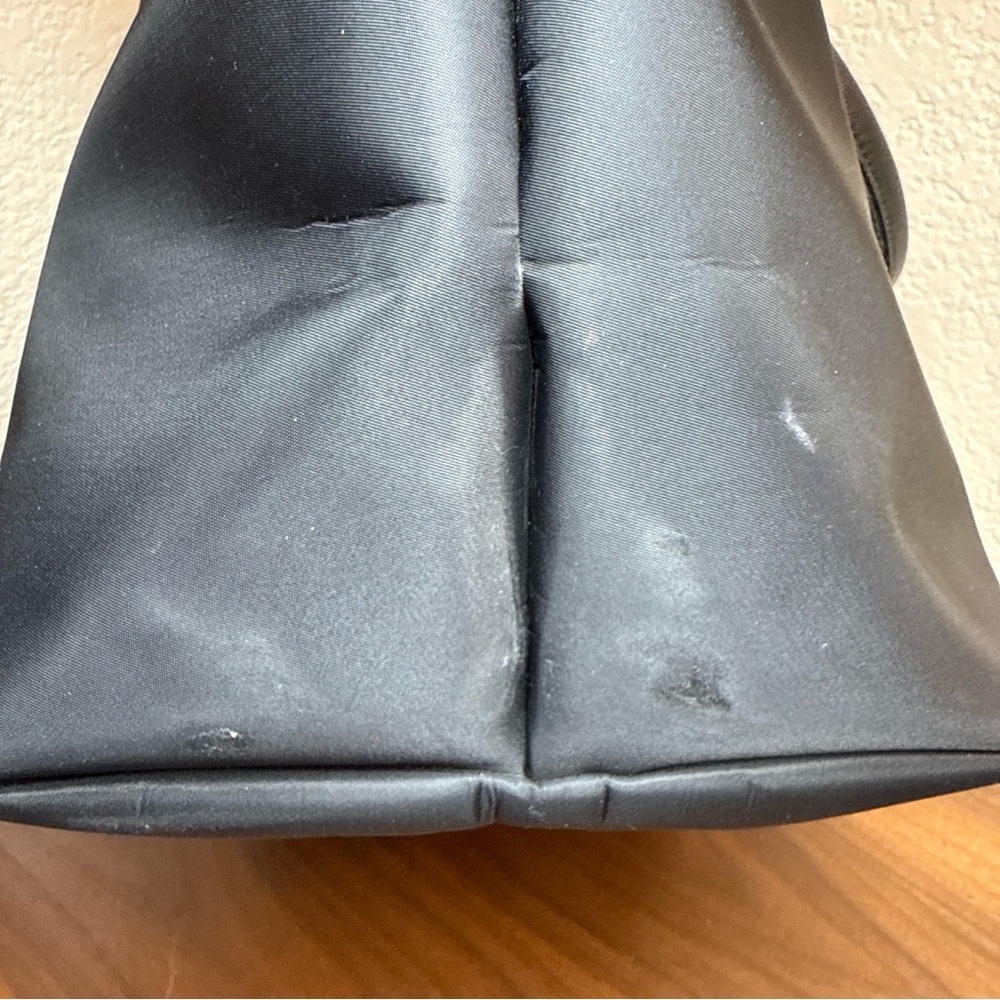 LONGCHAMP Paris Boho Large Tote Handbag In Black Color Made In France - Picture 10 of 16